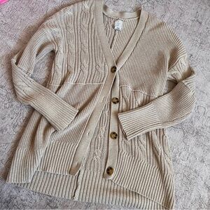Joie Beige Cable Knit Women's Sweater